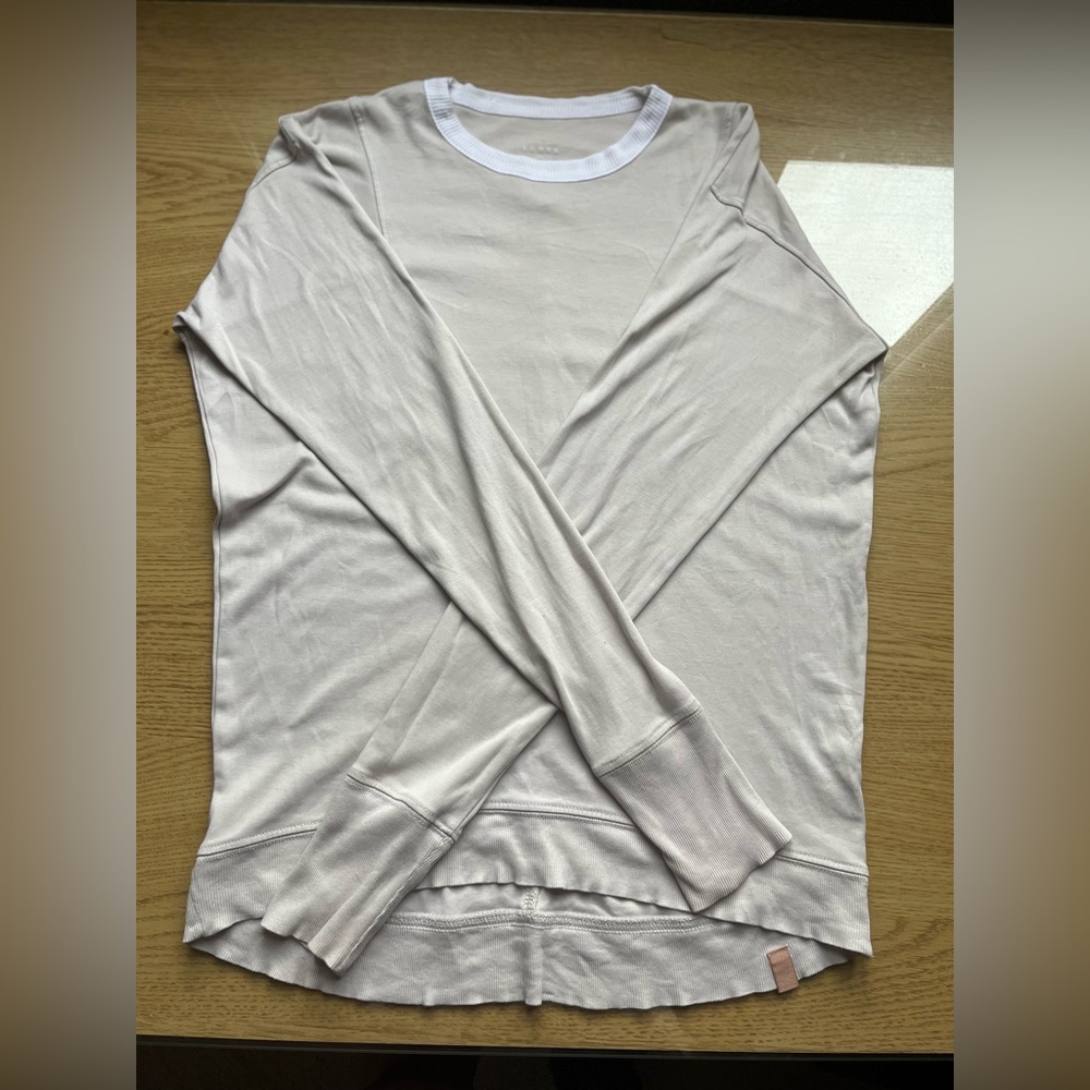 Lunya 100% Organic Cotton Long sleeved Top Sz X-Small - Picture 2 of 13